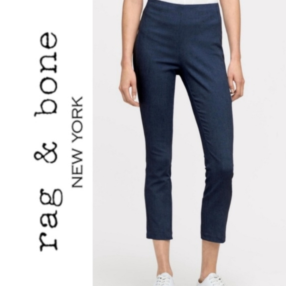 Rag & Bone Simone Pant Pull On Ankle Jeggings‎ Jeans Stretch Dark Wash Size 2
